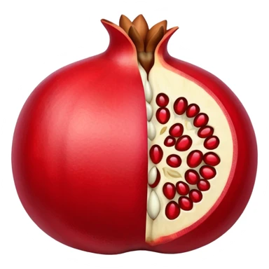 Opened pomegranate  sticker