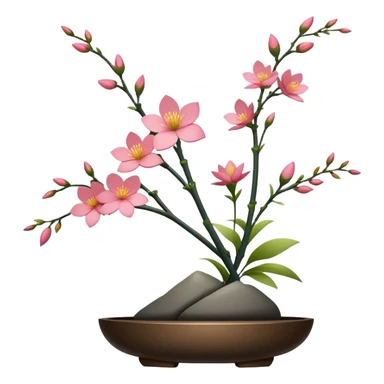 Japanese ikebana  sticker