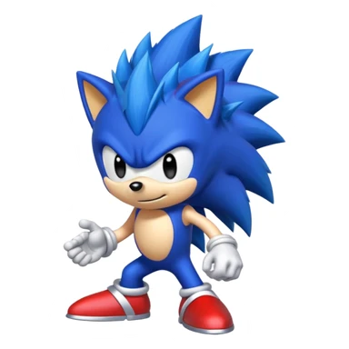Red Sonic sticker