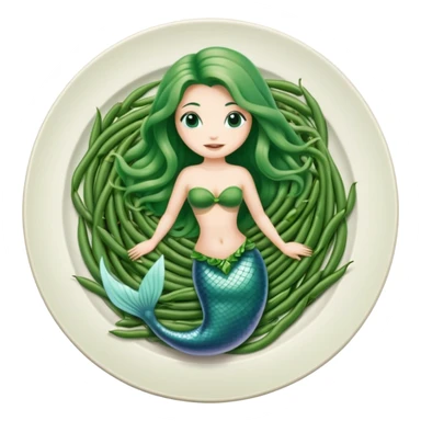 sirena e fagiolini sticker