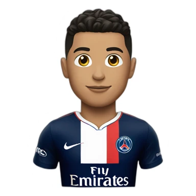Ronaldo avec le maillot du PSG sticker