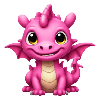 cute pink dragon  sticker