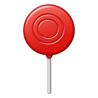 single color roind lollipop sticker