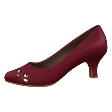 burgundy kitten heels sticker