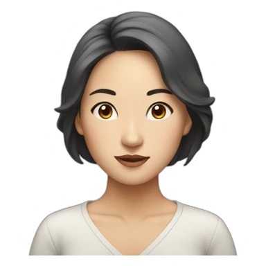 Beautiful Asian woman sticker