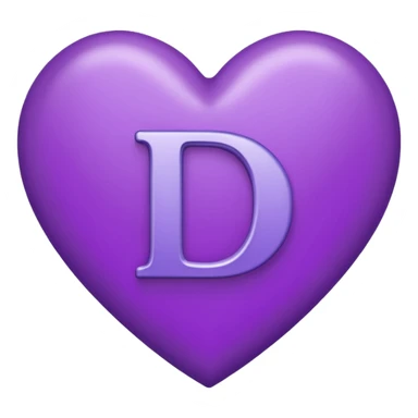purple heart with D sticker