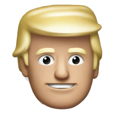 Trump with an American flag sticker