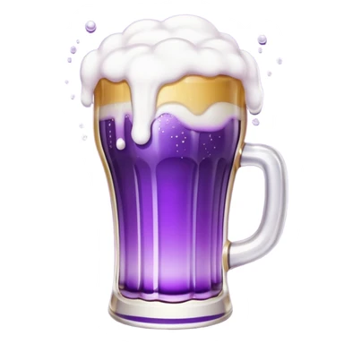 beer white and purple sticker