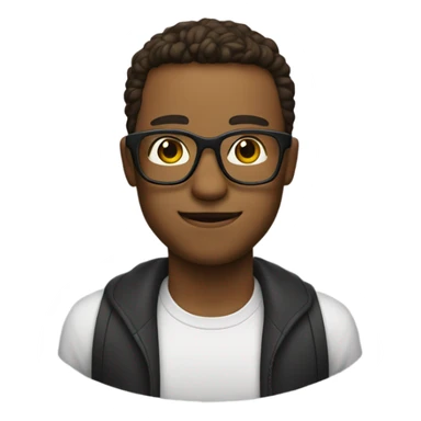 Myself with glasses sticker