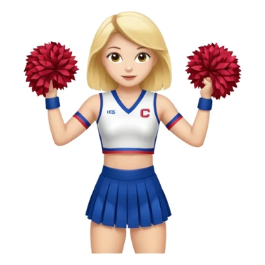 can you show the cheerleader's full body? sticker