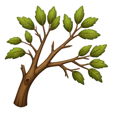 a tree branch sticker