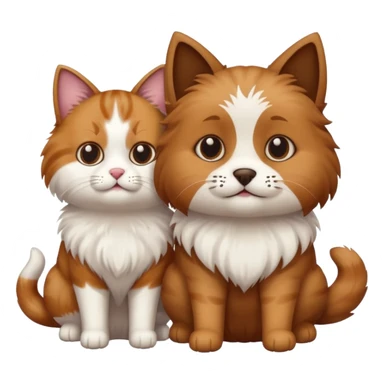 cat dog sticker
