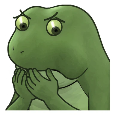 Crying face praying  sticker