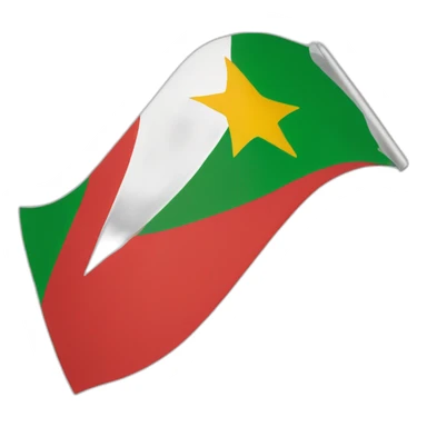 Drapeau suriname étoile à gauche sticker