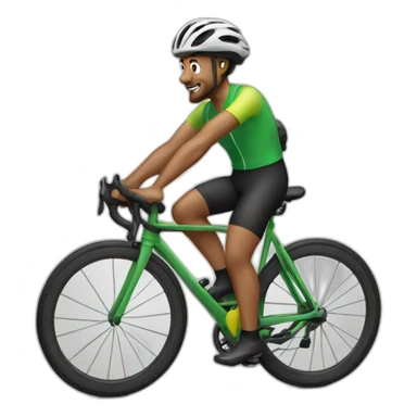 money making cyclist sticker