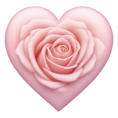 Pastel rose heart sticker