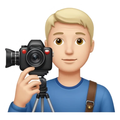 mann mit einer kamera sticker