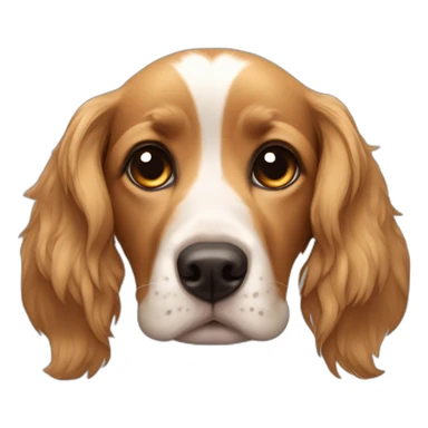 Cachorro Cocker dormindo olhos fechados sticker