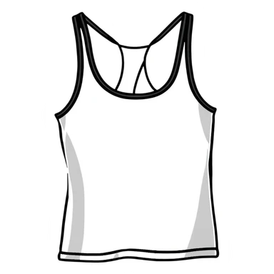 Tie dyed crisscrossed strappy tank top sticker