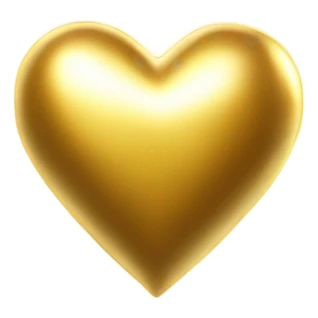 Gold heart sticker