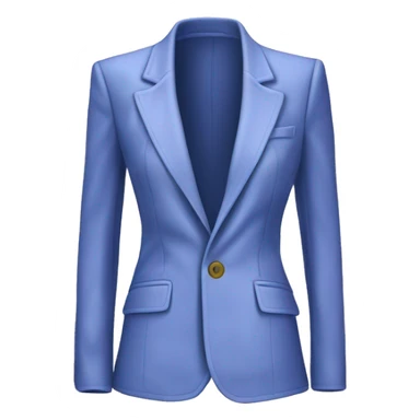 Hyper Realistic isolated open velvet periwinkle blazer jacket. sticker