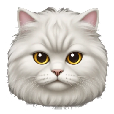 Persian cute fluffy cat chonky  sticker
