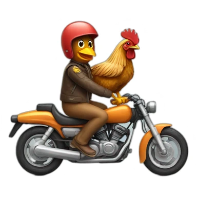 Chicken-Riding-a-bike sticker