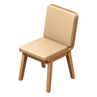 single chair from above minimal style sticker