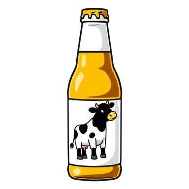 Spotted Cow beer bottle sticker