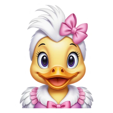 Daisy Duck smiling sticker
