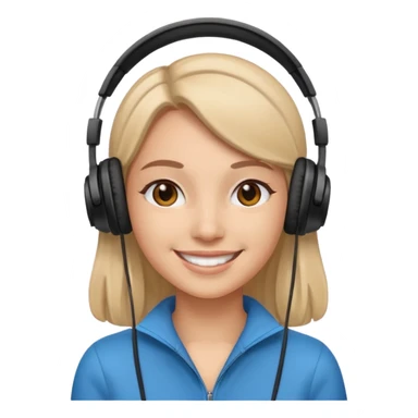 KULAKLIK TAKAN KADIN sticker