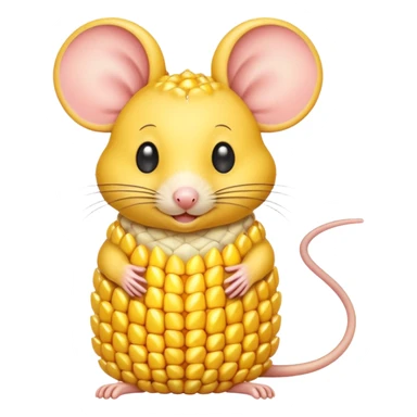 Mouse made of corn  sticker