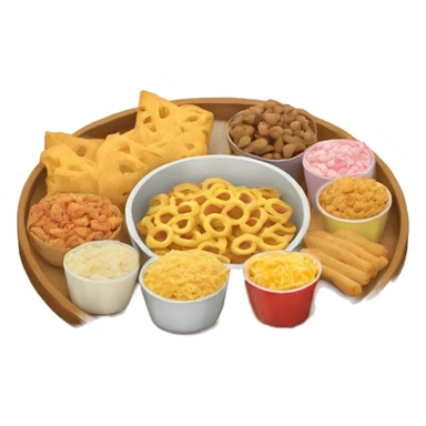 tray of snacks sticker