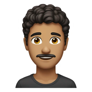 21 year old guy with dark brown hair that is to his forehead and a slight beard and mustache and he has brown eyes and he is wearing a dress sticker