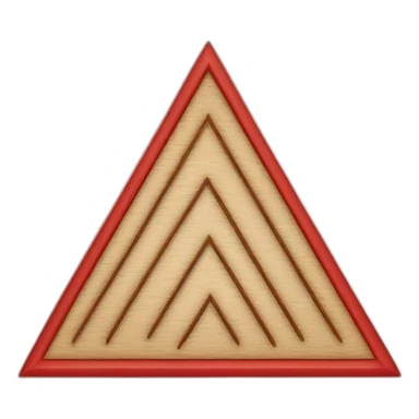 triangulo rojo apunta abajo sticker