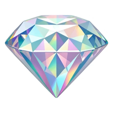white bow shaped 56-carat iridescent diamond sticker