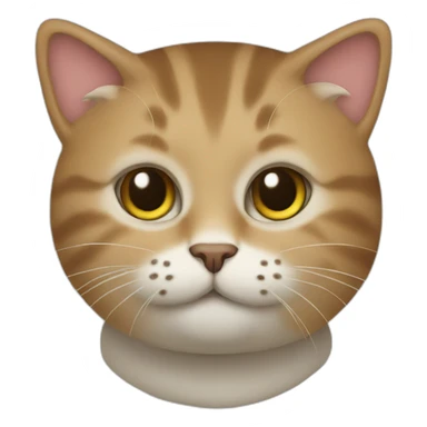 A cat with a mush room head sticker