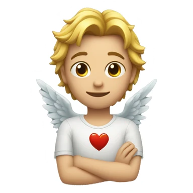 Corazón con alas sticker