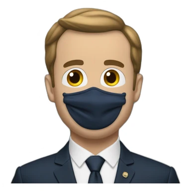 Macron dans une montagne sticker