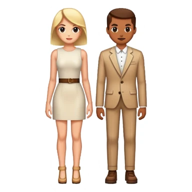 stylish professional pixel art male and female icons with modern fashion sticker