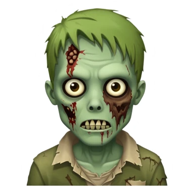 detailed zombie sticker