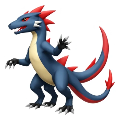 Salandit-Garchomp-Luxray-Zangoose-Fusion (full body) sticker