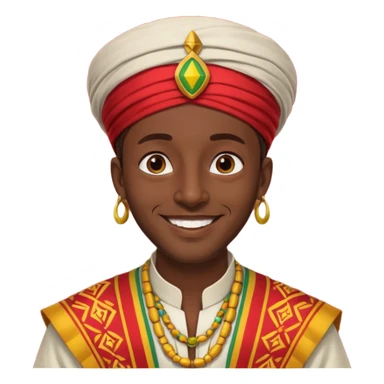 etiopien man sticker