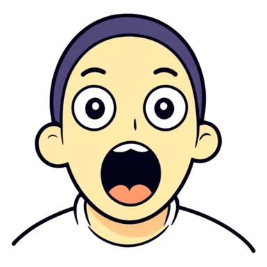 Shocked person sticker