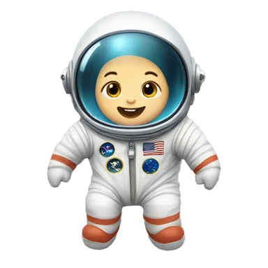 baby shark astronaut sticker