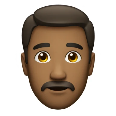 Suspicious stare of a man sticker