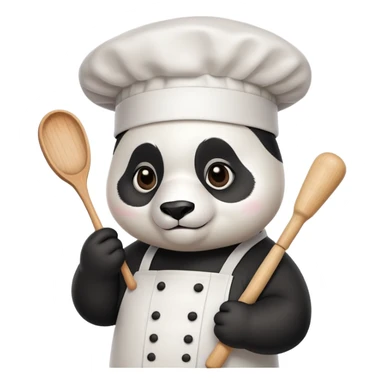 Oso panda repostero  sticker