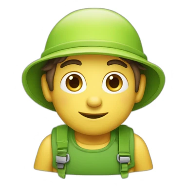 Plombier avec grenouille sticker