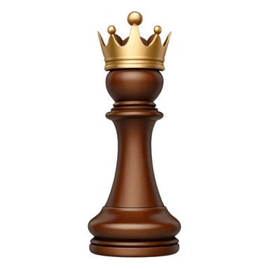 white king wooden chess pieces, sticker