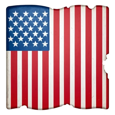 distressed american flag upside down sticker